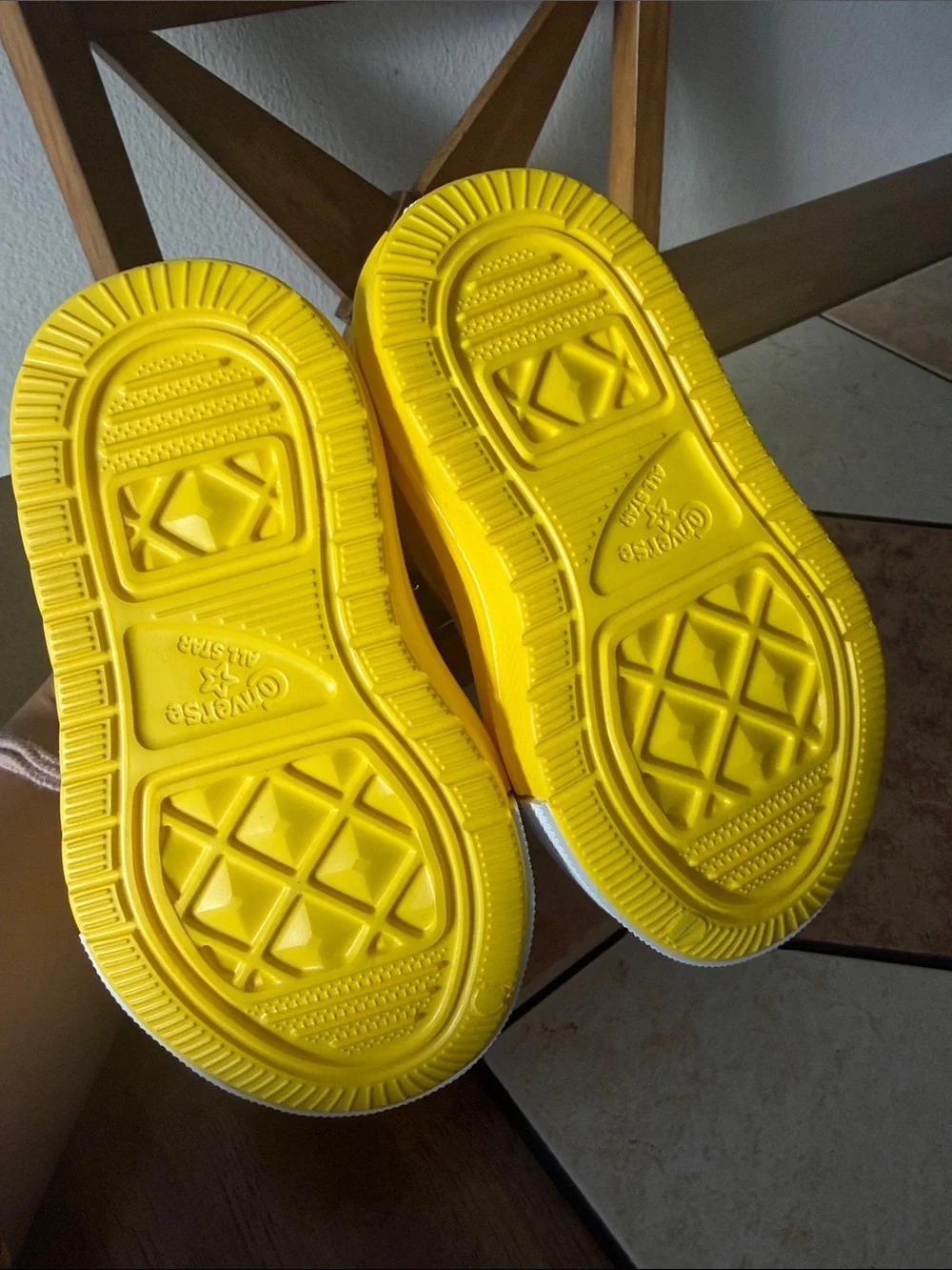 Yellow Converse Kids Slip-On Shoes